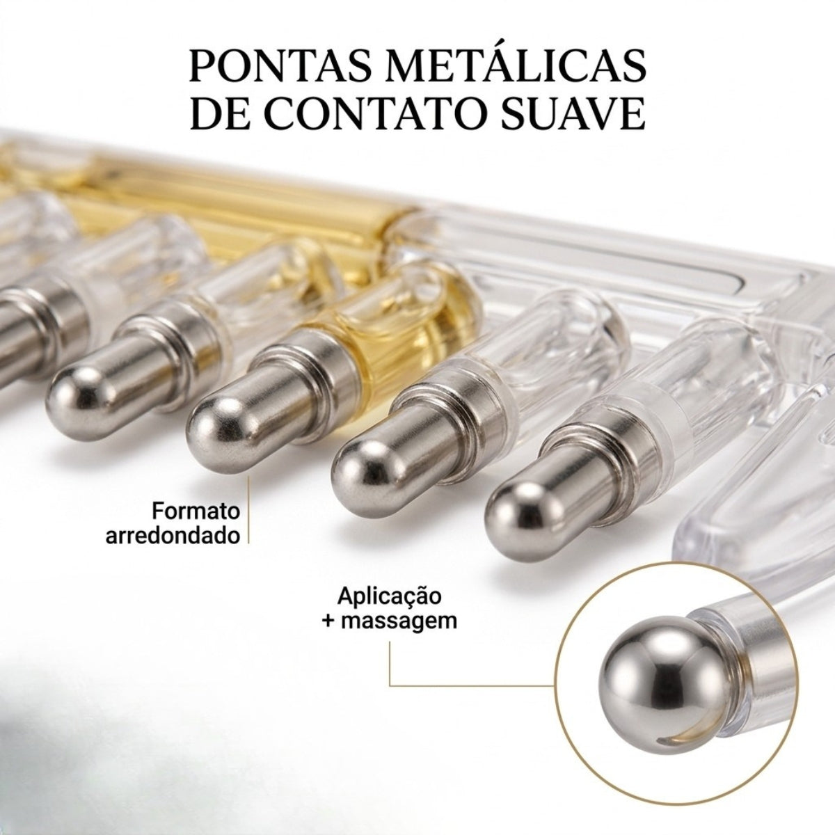 Pente Massageador Aplicador Óleo Cabelo Raiz Couro Cabeludo Todos os Tipos de Cabelos Para Aplicação de Hair Tônico Crescimento Sérum Massagem Nuvae